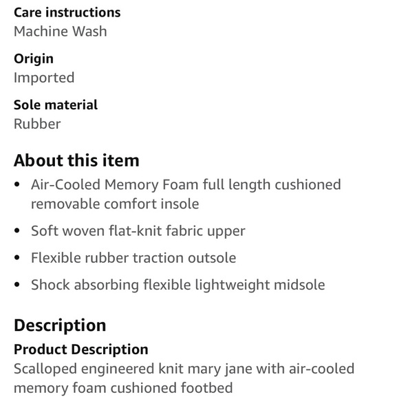 nwot SKECHERS Seager-Strike Out-Scalloped Knit Mary Jane Flat Sneaker - Picture 8 of 8